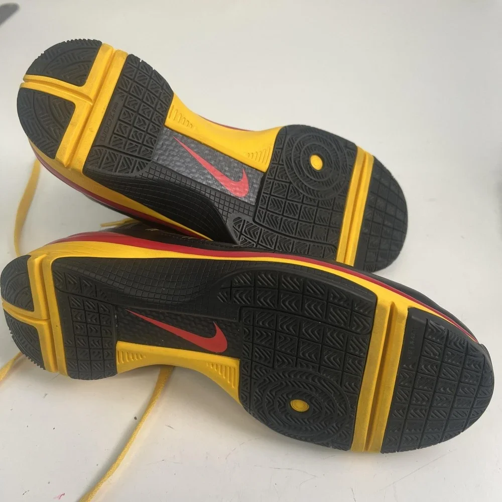 Nike Hyperize Rise NHSI 2009 Promo Shoes Mens Size 9 Black Yellow Basketball